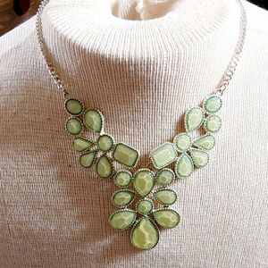 Claires Mint Green Lucite Necklace